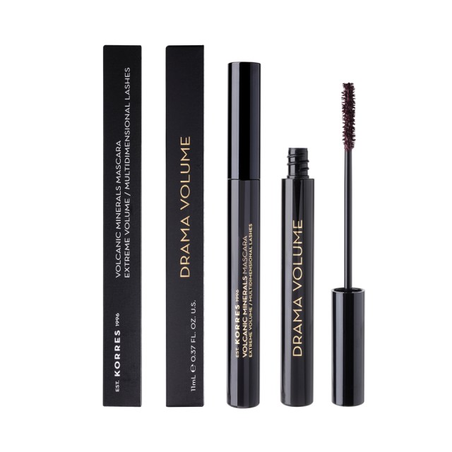 Korres Volcanic Minerals Mascara Drama Volume 02 Plum Brown 11ml