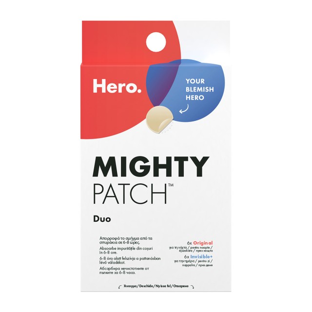 Hero Mighty Pach Duo Επιθέματα για Σπυράκια 12τμχ