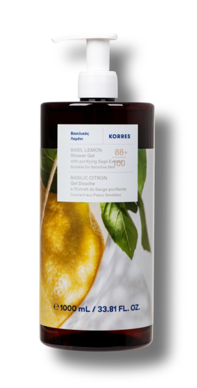 Korres Αφρόλουτρο Βασιλικός Λεμόνι 1L