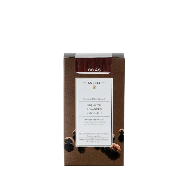 Korres Argan Oil Advanced Colorant 66.46 Έντονο Κόκκινο Βουργουνδίας 50ml