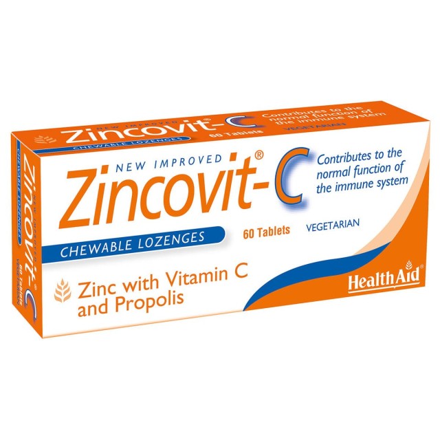 Health Aid Zincovit-C 60tbs Μασώμενο
