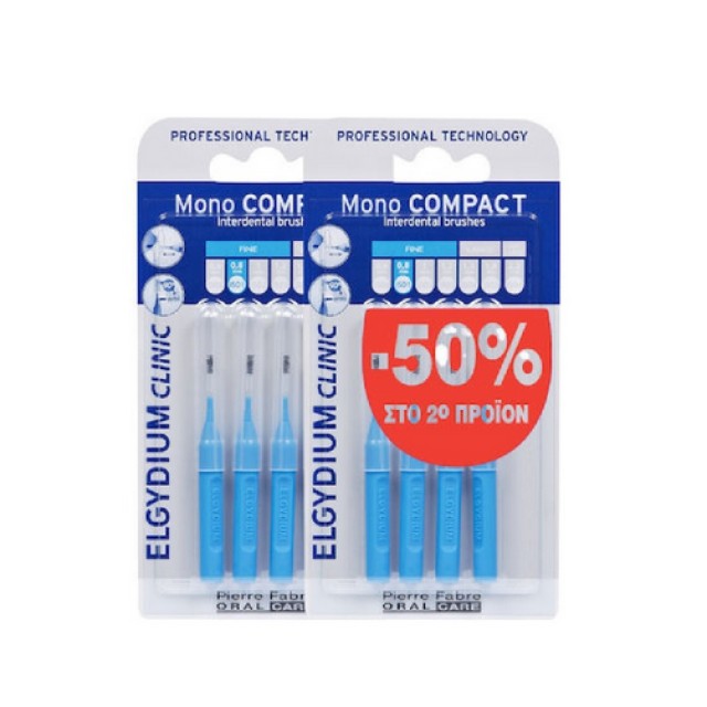 Εlgydium Clinic Monocompact Μεσοδόντια Βουρτσάκια 0.4 Μπλέ -50% στο 2ο Προϊον