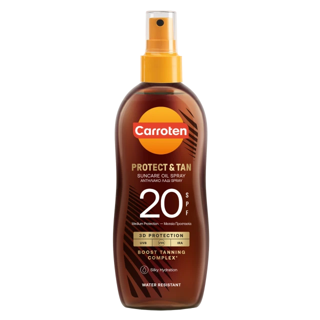 Carroten Protect&Tan Suncare Oil Spray SPF20 150ml