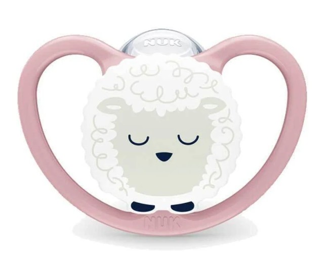 NUK Perfect Match Air Night Πιπίλα Σιλικόνης 6-18m Ροζ