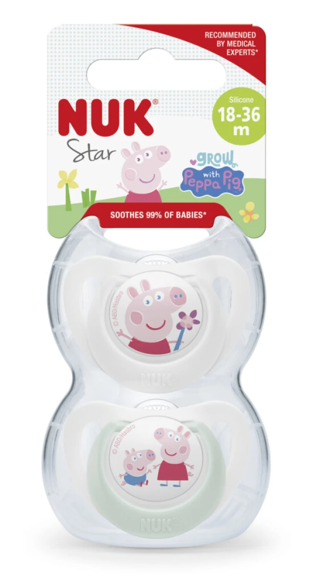 NUK Πιπίλα Σιλικόνης Peppa Pig 18-36m