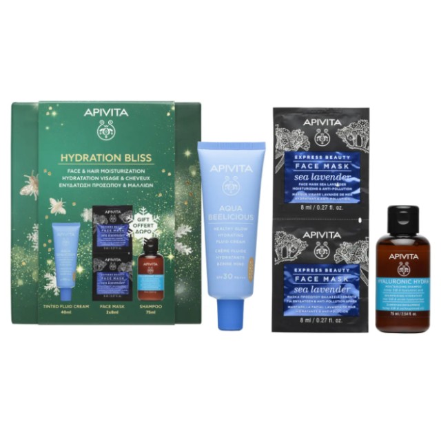 Apivita Hydration Bliss Aqua Beelicious Tinted Cream Ενυδατική Προσώπου με Χρώμα Promo Pack