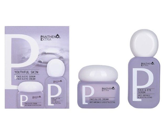Panthenol Extra Youthful Skin Face&Eye Serum &Face +Eye Cream Promo Pack