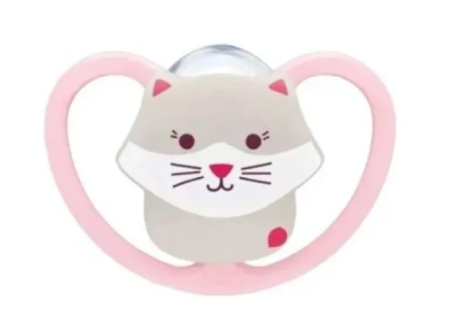 NUK Perfect Match Πιπίλα Σιλικόνης 6-18m Ροζ