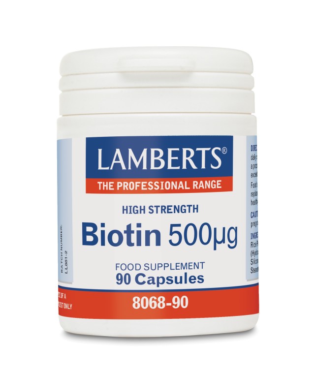 LAMBERTS BIOTIN 500MCG 90CAP