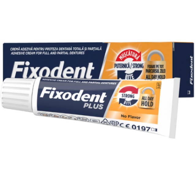 Fixodent Plus Στερεωτική Κρέμα για Τεχνητή Οδοντοστοιχία 40g