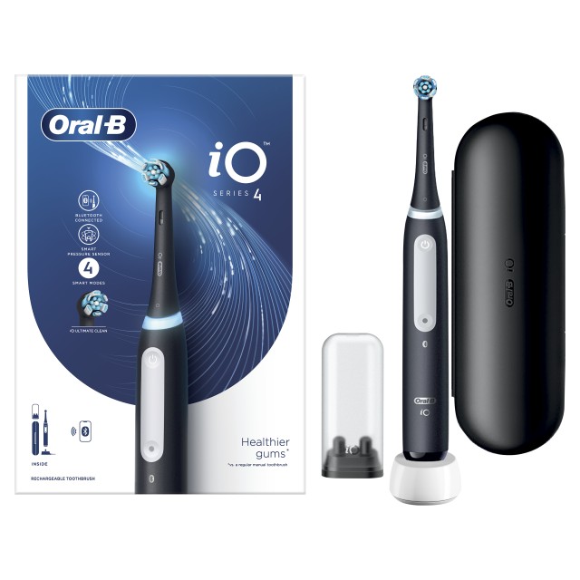 Oral-B iO Series 4 Magnetic Black Ηλεκτρική Οδοντόβουρτσα 1 τμχ
