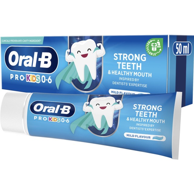 Oral-B Pro Kids Οδοντόκρεμα Παιδική 0-6 Ετών 50ml