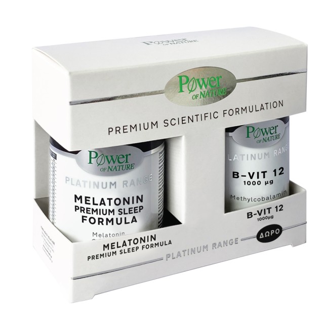 Power Health Set Platinum Melatonin Premium Sleep Formula 30caps + Δώρο Platinum B-Vit 12 1000mg 20tabs