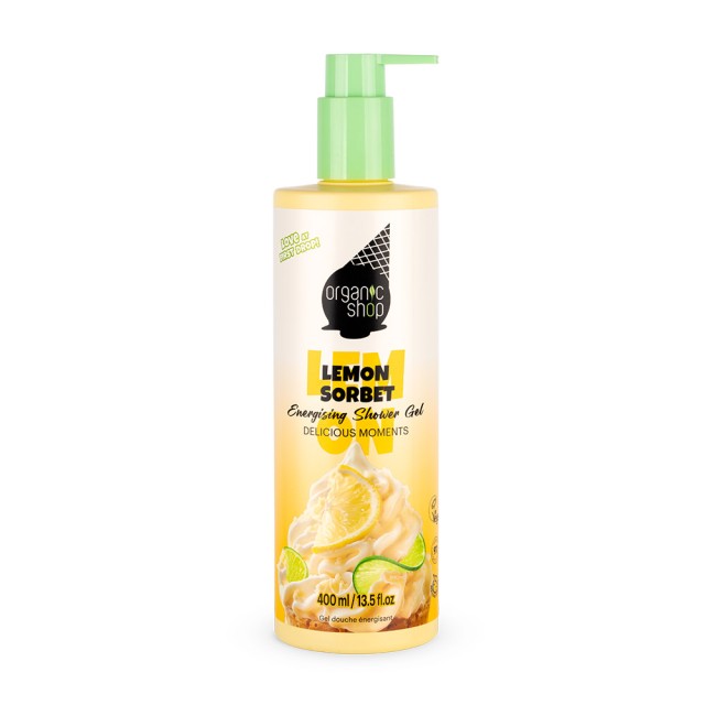 Natura Siberica Organic Shop Ice Cream Energising Shower Gel Lemon Sorbet 400ml