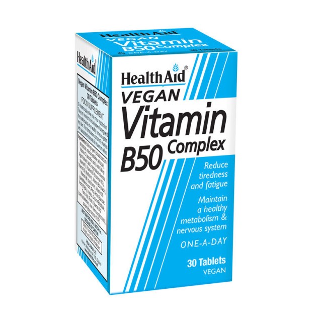 Health Aid Vitamin B50 Complex 30tabs