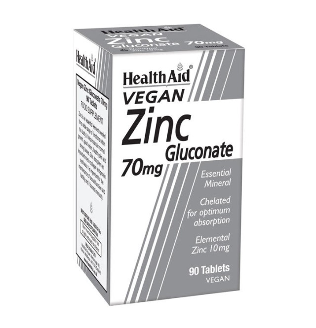 Health Aid Zinc Gluconate 70mg 90tabs