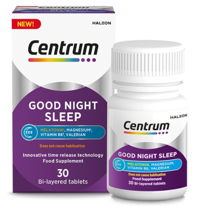 Centrum Good Night Sleep Συμπλήρωμα Διατροφής για τον Ύπνο 30 Ταμπλέτες