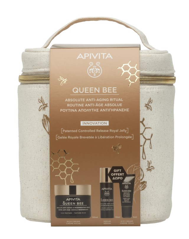 Apivita Queen Bee Day Κρέμα Ημέρας Πλούσιας Υφής 50ml Promo Pack