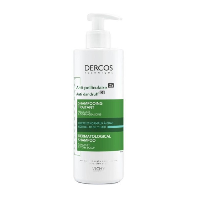 Vichy Dercos Anti-dandruff DS Σαμπουάν κατά της πιτυρίδας για Κανονικά & Λιπαρά μαλλιά 390ml