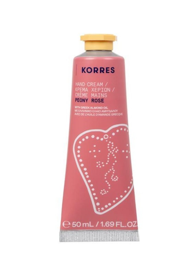 Korres Peony Rose Ενυδατική Κρέμα Χεριών 50ml
