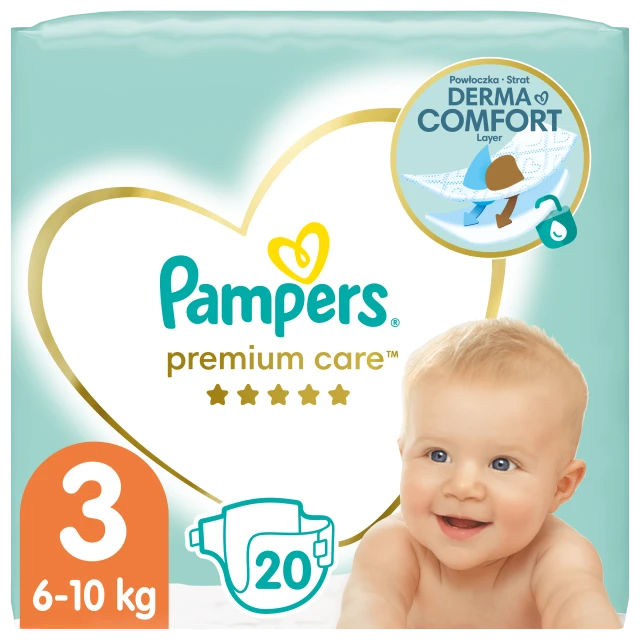 Pampers Premium Care Πάνες Μέγεθος 3 Midi (6-10 Kg) 60τμχ