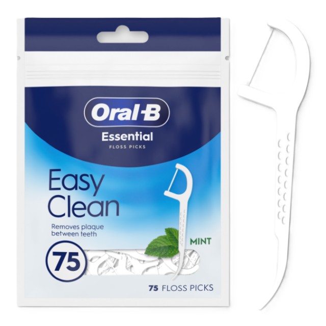 Oral-B Easy Clean Οδοντικό Νήμα με Οδοντογλυφίδα 75τμχ