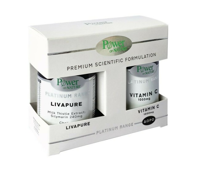 Power Health Set Platinum Livapure 30tabs + Δώρο Vitamin C 1000mg 20tabs