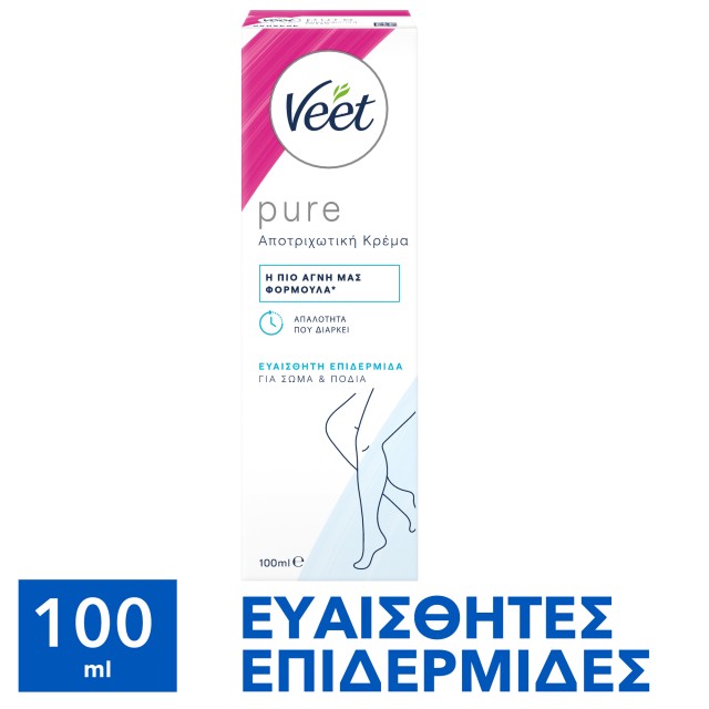 Veet Αποτριχωτική Κρέμα για Ευαίσθητη Επιδερμίδα 100ml