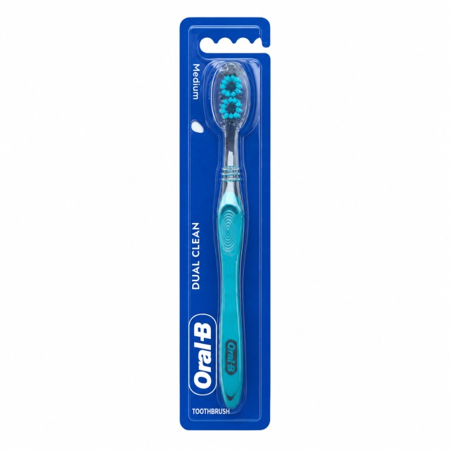 Oral B Οδοντόβουρτσα Dual Clean Medium Μπλε