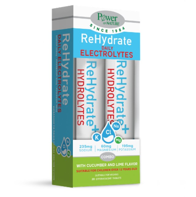 Power Health Electrolytes Rehydrate 2χ20 Αναβράζοντα Δισκία