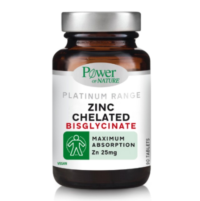 Power Health Platinum Range Zinc Chelated Bisglycinated 25mg 90tabs