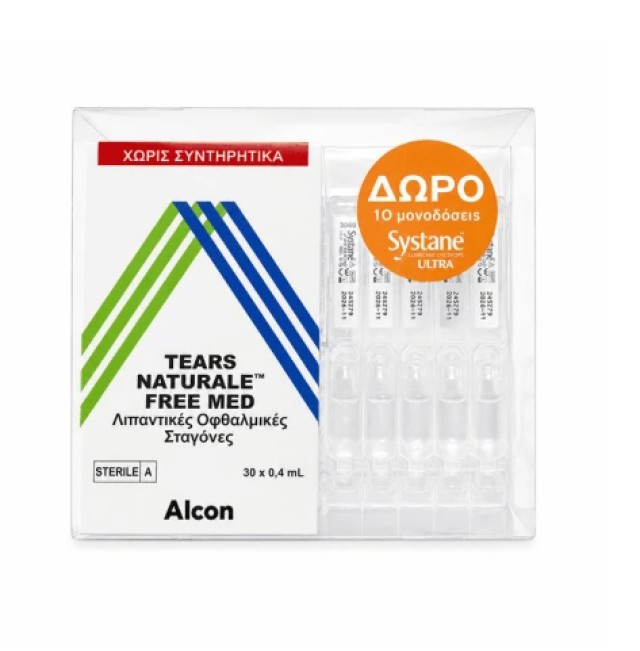 Alcon Tears Naturale Free Med 30x0,4ml Promo Pack