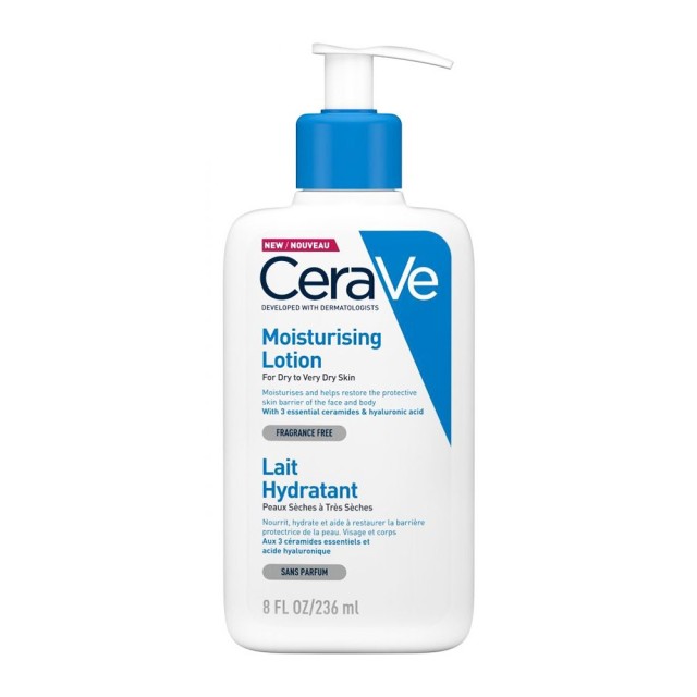 CeraVe Moisturising Lotion Ενυδατικό Γαλάκτωμα για Ξηρό - Πολύ Ξηρό Δέρμα 236ml