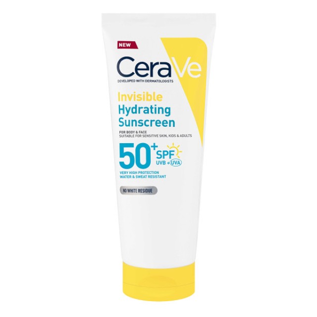 Cerave Invisible Hydrating SPF50+ Αντηλιακό​ για Πρόσωπο και Σώμα 75ml