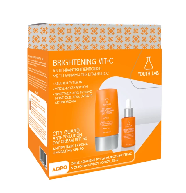 Youth Lab Brightening Vit C City Guard Day Cream SPF50 50ml Promo Pack