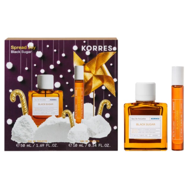 Korres Black Sugar Eau De Toilette 50ml Promo Pack