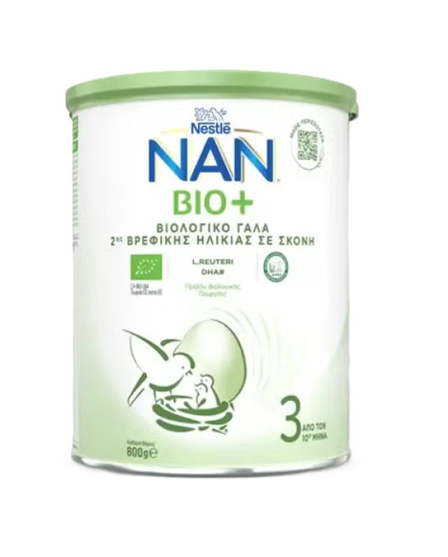 Nestle Nan Bio+ 3 Βιολογικό Γάλα από τον 10ο Μήνα 800g