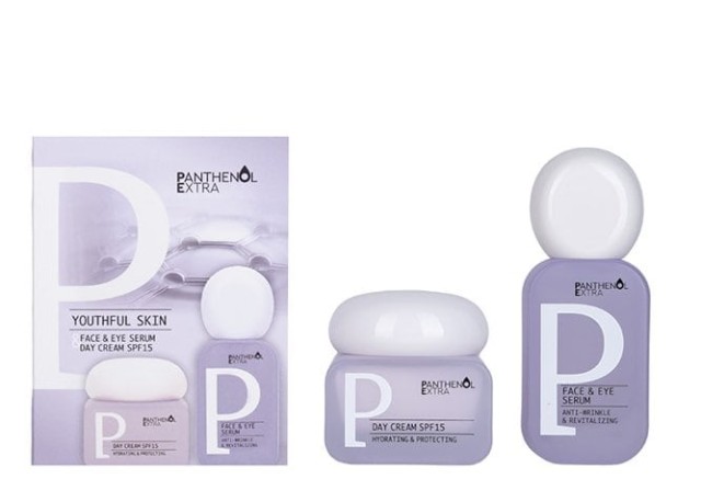 Panthenol Extra Youthful Skin Face&Eye Serum +Day Cream SPF15 Promo Pack
