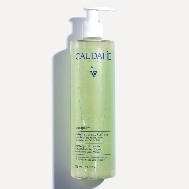 Caudalie Vinopure Purifying Gel Cleanser Καθαριστικό Προσώπου κατά των Ατελειών 385ml
