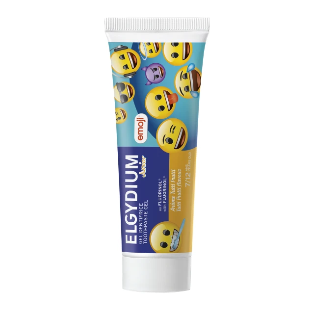 Elgydium Junior Emoji Tutti Frutti Οδοντόκρεμα για Παιδιά 7-12 Ετών με Γεύση Tutti Frutti 50ml
