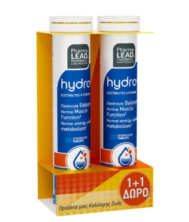 Pharmalead Hydro+ 20 Αναβράζουσες Ταμπλέτες 1+1 Δώρο