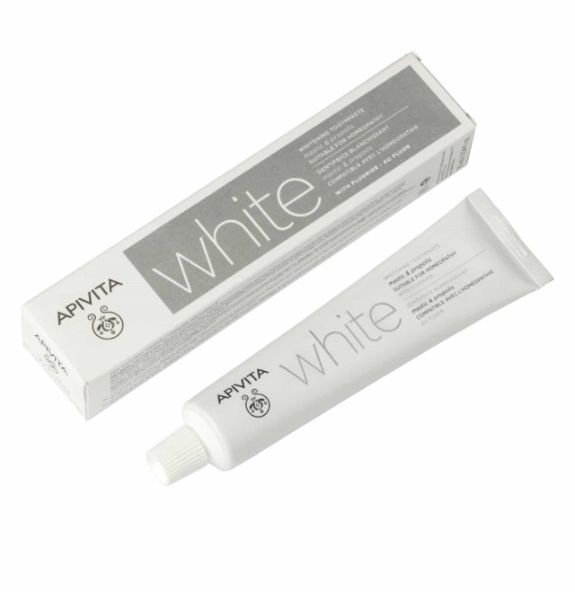 Apivita Οδοντόκρεμα White με Μαστίχα & Πρόπολη 75ML