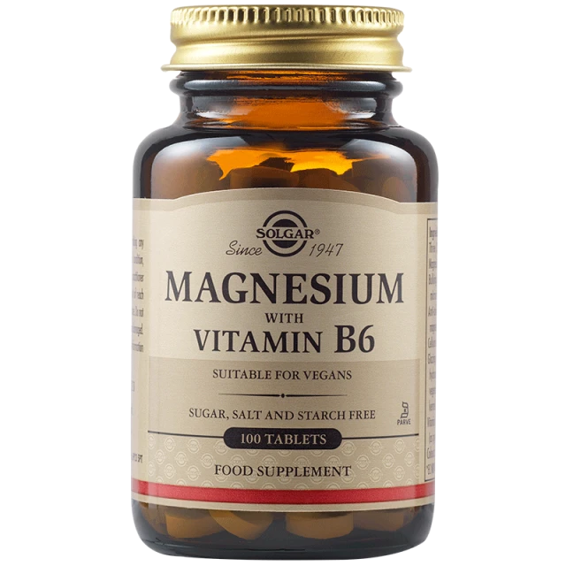 Solgar Magnesium+B6 100tabs