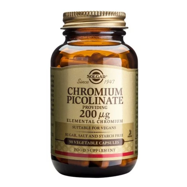 Solgar Chromium Picolinate 200mcg 90caps