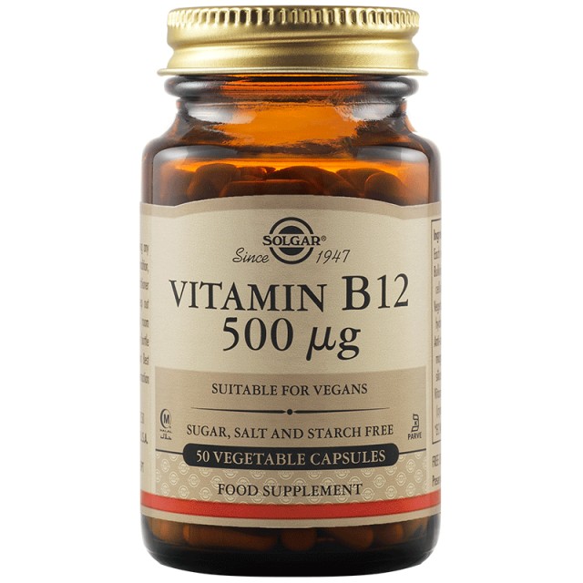 Solgar Vitamin B12 500μg 50caps