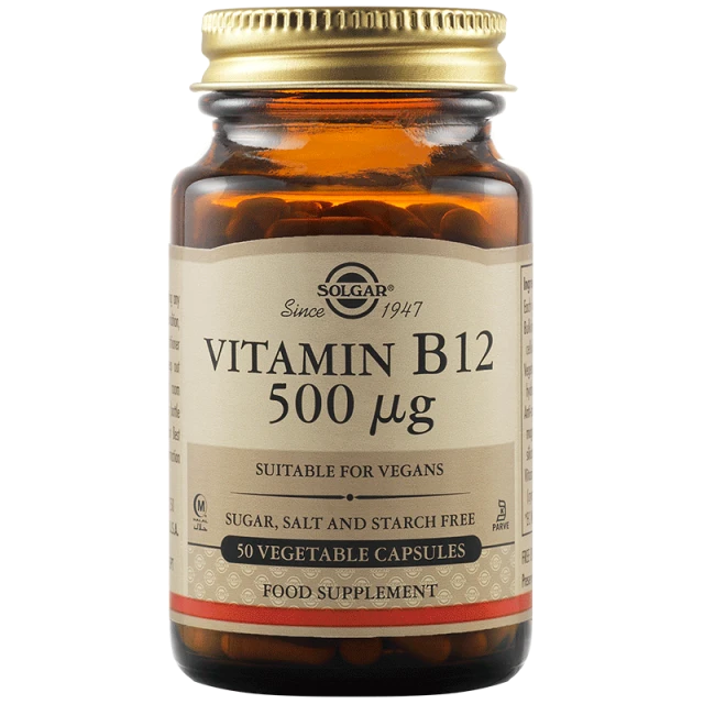 Solgar Vitamin B12 500μg 50caps