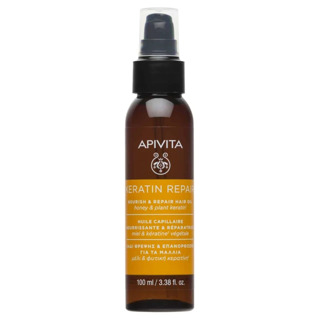 Apivita Keratin Hair Oil Λάδι Θρέψης & Επανόρθωσης 100ml