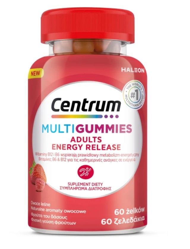 Centrum Multi Gummies Adults Energy Release 60 Ζελεδάκια