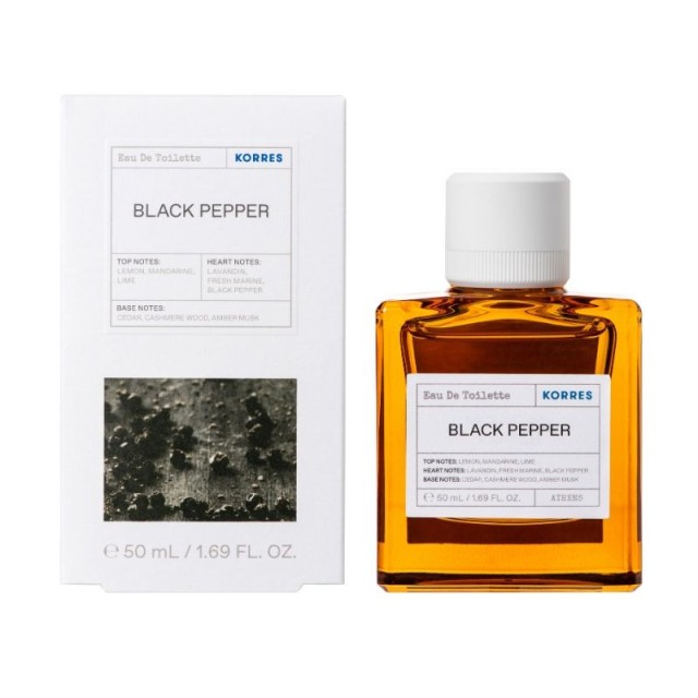 Korres Eau De Toilette Black Pepper Ανδρικό Άρωμα 50ml