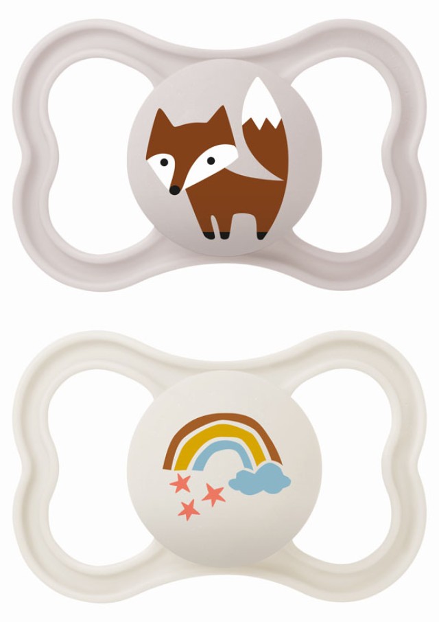 MAM Πιπίλα Air Σιλικόνης 6-16 Μηνών Μπεζ